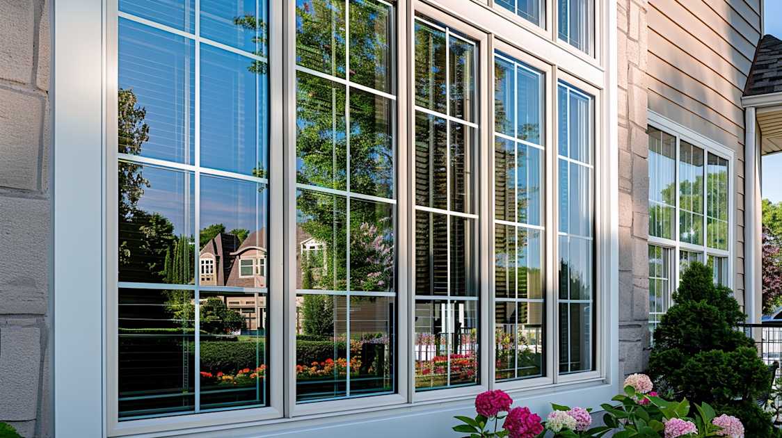 Fibrex windows in modern Irving home