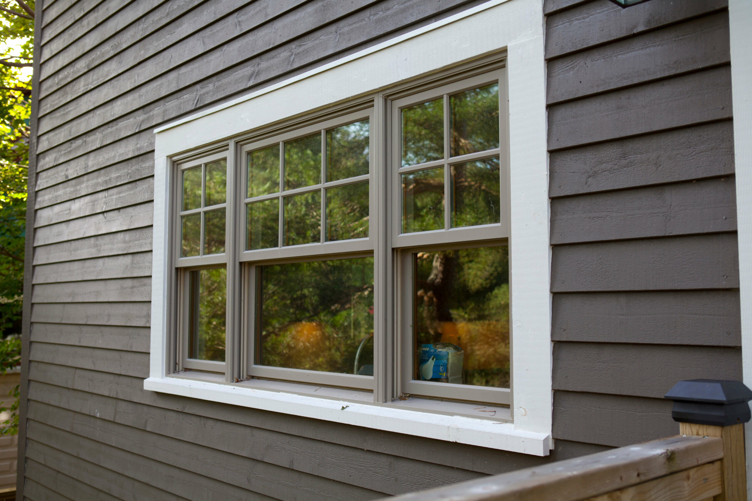 Single-hung window in Irving home